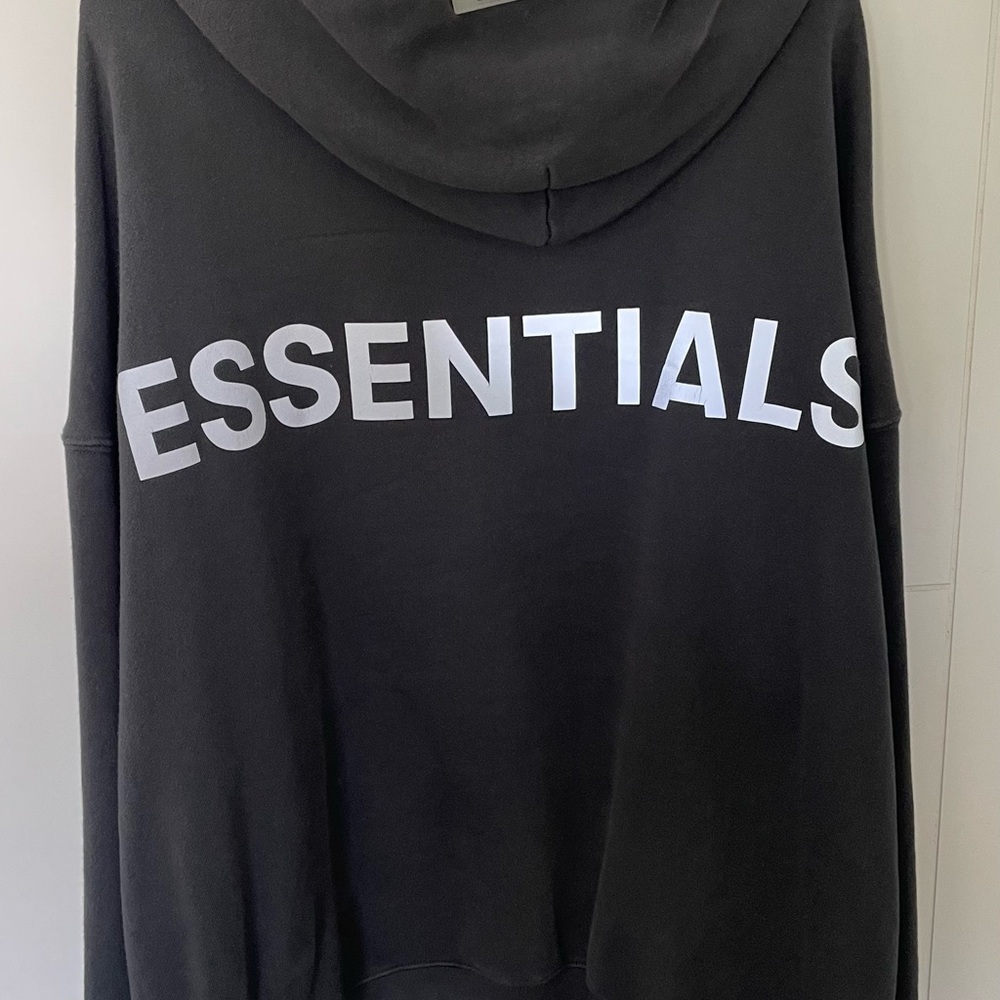 Essentials Black Men's Hoodie